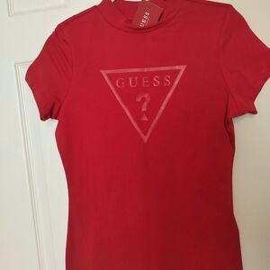 Guess Bold Red Short Sleeve Tee